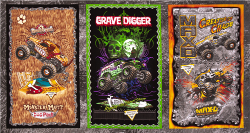 Monster Jam Monstertruck Renn-Panel Stoff