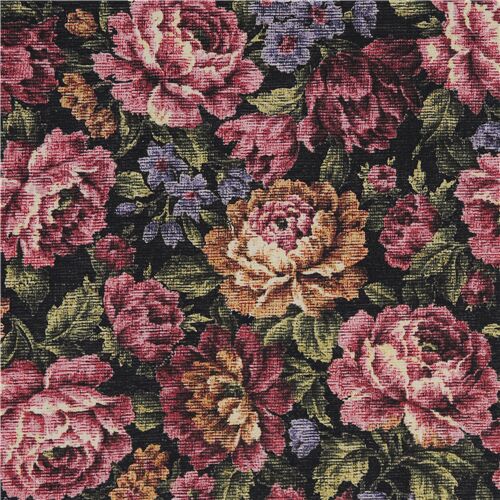 Multicolor floral tapestry rose design oxford fabric Cosmo Fabric
