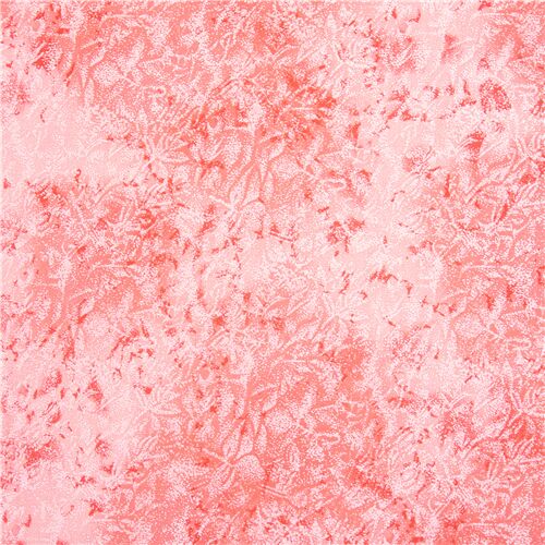 Tissu en coton dgrad rose essaim de fes mtalliques Tissu