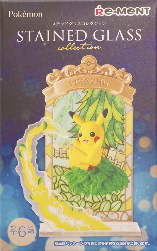 Pokemon Stained Glass Collection Re-Ment Blindbox 6er-Set