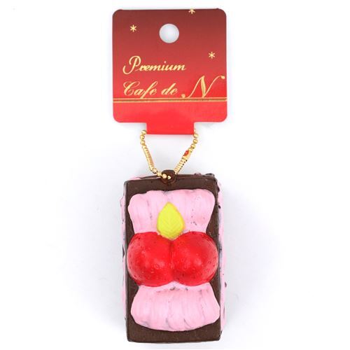 Premium Cafe de N cute brown pink mille-feuille pastry squishy charm kawaii 4