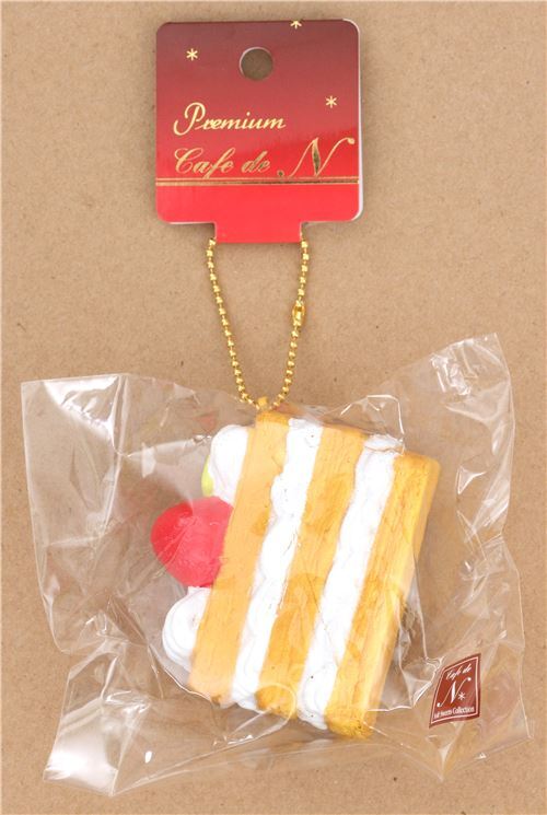 Premium Cafe de N light brown white mille-feuille pastry squishy charm kawaii 6