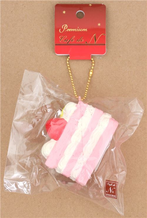 Premium Cafe de N pink light cream mille-feuille pastry squishy charm kawaii 5