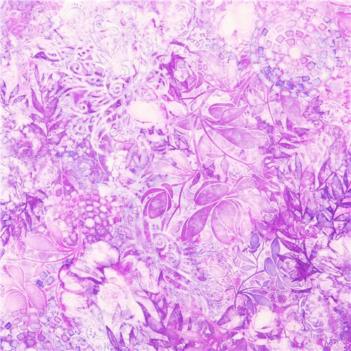 Light Floralessence Stained Glass Gradient Florals Fabric