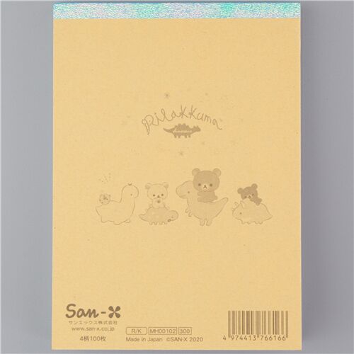 Rilakkuma and friends dinosaur memo pad by San-X 14