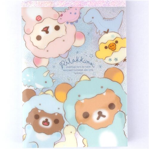 Rilakkuma cuaderno de notas osos disfraz dinosaurio de San-X