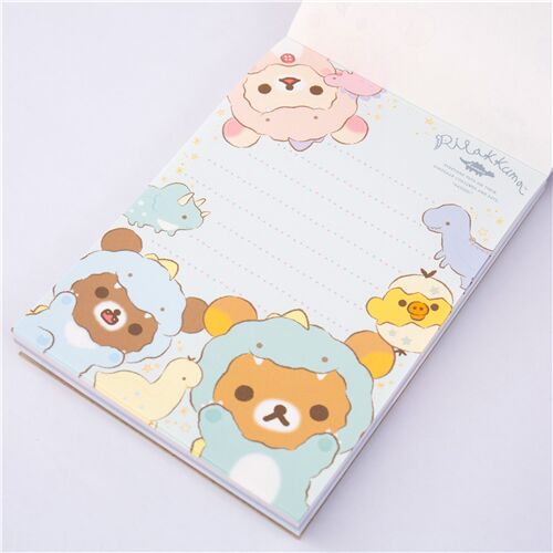 Rilakkuma cuaderno de notas osos disfraz dinosaurio de San-X 4