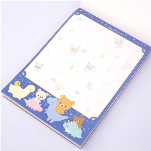 Rilakkuma cuaderno de notas osos disfraz dinosaurio de San-X 6