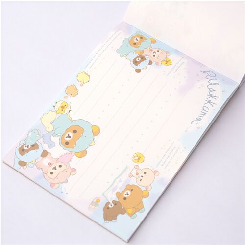 Rilakkuma cuaderno de notas osos disfraz dinosaurio de San-X 7