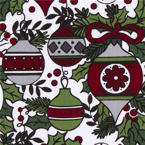 Riley Blake Christmas fabric Xmas tree ornaments 1