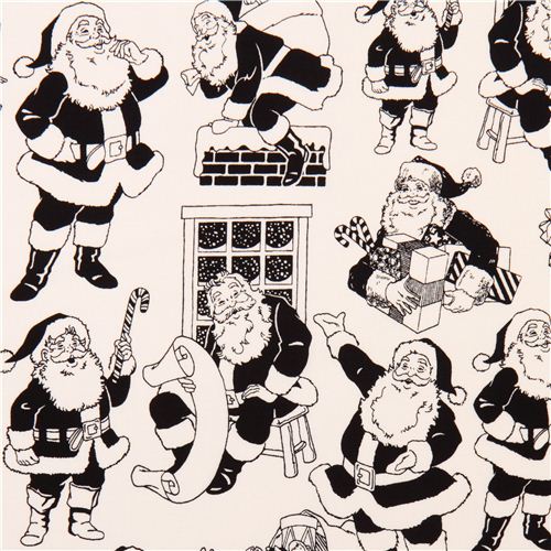 Riley Blake Santa Claus Xmas fabric Lost & Found Christmas Fabric