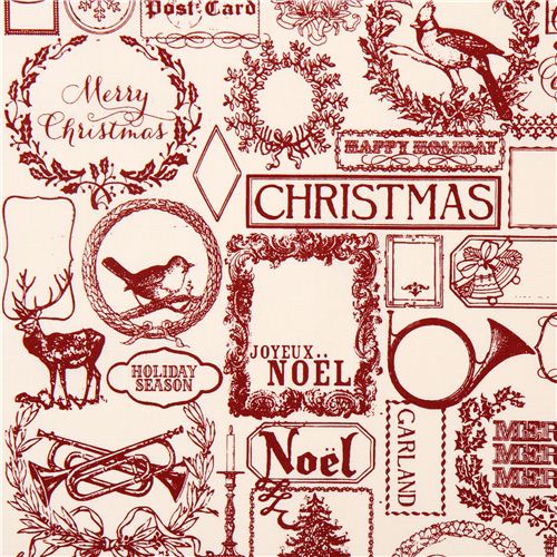 Riley Blake Kranz Rahmen Xmas Stoff Lost & Found Christmas Stoff