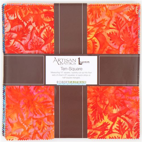 Robert Kaufman set de telas batik precortadas Ten Square 5