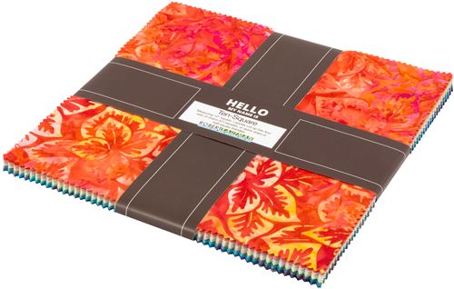 Robert Kaufman set de telas batik precortadas Ten Square 6