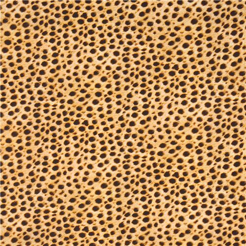 Rimanenza di (28 x 147 cm) - tessuto Robert Kaufman motivo leopardato maglina  3