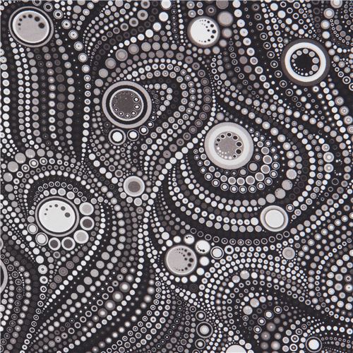 Robert Kaufman grey dot Effervescence Digital fabric Fabric