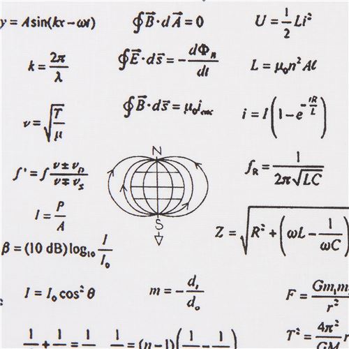 Resto de (24 x 112 cm) - Tela con texto matemáticas ciencias de Robert Kaufman