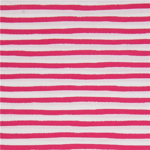 Magenta Pink Gestrichene Wackelige Streifen Stoff