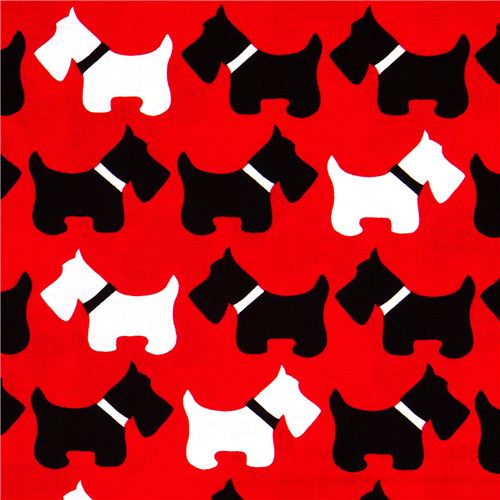 Robert Kaufman premium laminate fabric dogs terrier 1