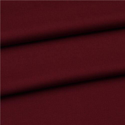 Remnant (31 x 112 cm) - Robert Kaufman solid burgundy Kona cotton fabric 2