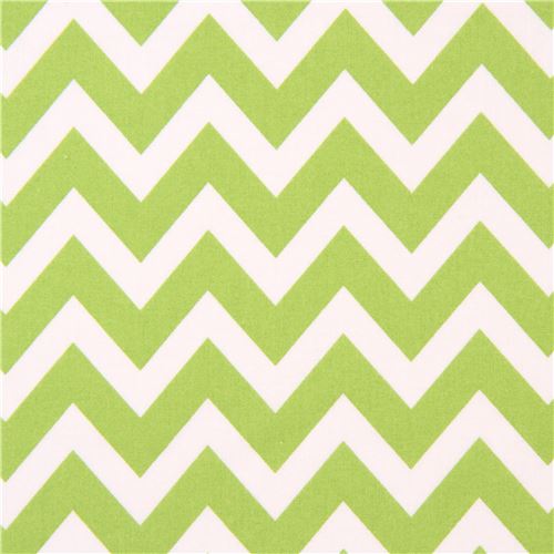 Robert Kaufman grnes weies Zickzack Chevron Stoff Remix Stoff