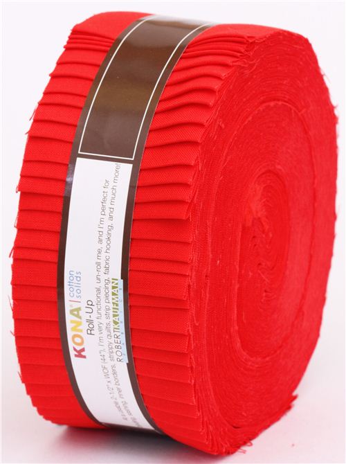 Roll-up Stoff Bndel Rolle Lipstick rot Robert Kaufman