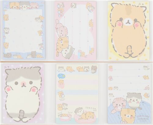 San-X baby Corocoro Coronya fold-out memo pad 3