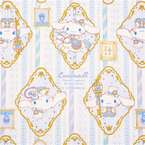 tessuto blu bianco Sanrio laminato oxford Cinnamoroll principe Tessuto