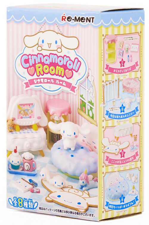 Sanrio x Re-Ment Cinnamoroll Room miniature blind box set of 8 1