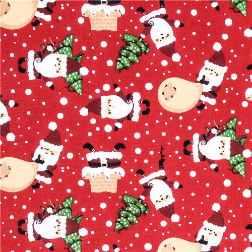 Santa Claus Carrying a Sack Fabric
