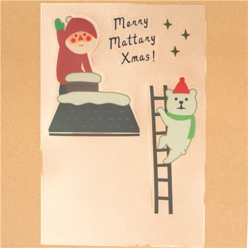 Weihnachtsmann Haus Wand Lichtschalter Sticker 4