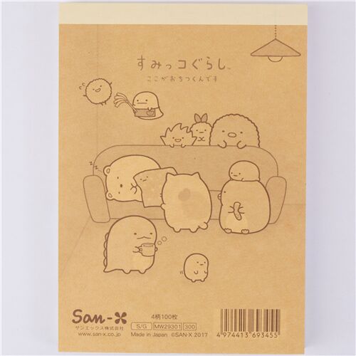 taccuino Sumikkogurashi che dormono San-X 2