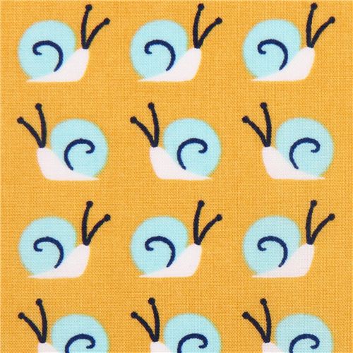 Tela orgánica caracol oro Snail Trail Cloud 9 Lotus Pond Tela