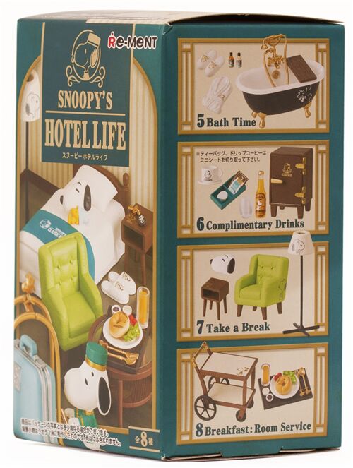 Snoopy Hotel Life Miniature blind box by Re-Ment cute Peanuts bedtime classic 2