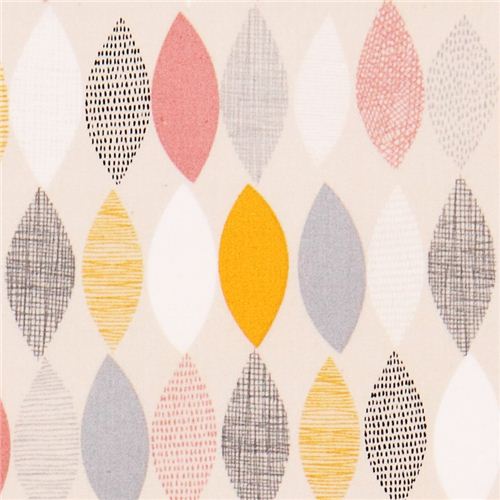 Tela orgnica blanca hojas Spring Sampler Petal Pink Cloud 9 Tela
