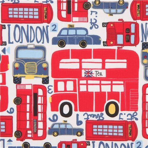 Stof France bus and taxi fabric in white Fabric