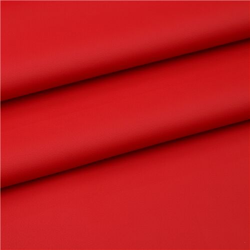 Stof France Ekokuir vinyl faux leather fabric in red Fabric