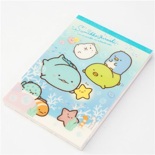 Sumikkogurashi ocean Note Pad by San-X 2