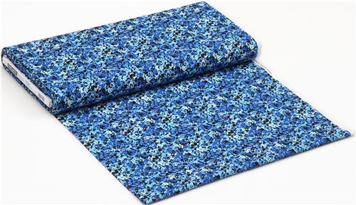 Remnant (37 x 112 cm) - blue pixel camouflage fabric 3