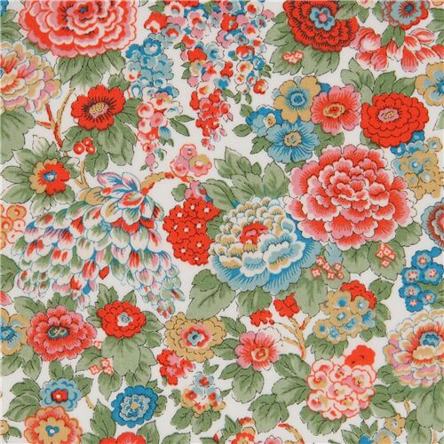tessuto cotone Tana Lawn crisantemi Liberty Fabric Tessuto