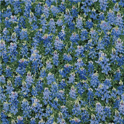 Bluebell Impressionist Floral Fabric