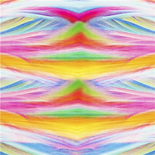 Stoff Regenbogen gewellte Streifen abstrakte Kunst Stoff
