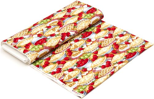 Timeless Treasures-Stoff mit Apfelkuchen und �pfel 3