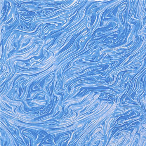 Tissu coton bleu texture motifs marbrs dtails mtalliques Tissu