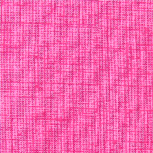 Fat Quarter (50 x 56 cm) - Timeless Treasures tela rosa fuerte con mini cuadrícula