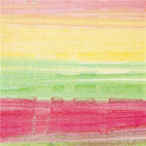 tessuto macchie rosse gialle verdi strisce stile batik Tessuto