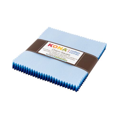 confezione scampoli Waterfall Palette Kona Cotton blu Robert Kaufman