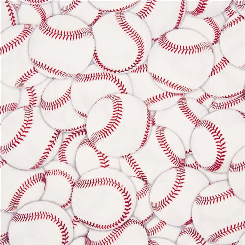Weißer Sportstoff Baseballs flächendeckend Stoff