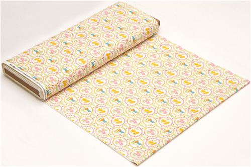animal fabric with rabbit lamb mouse Riley Blake USA 3