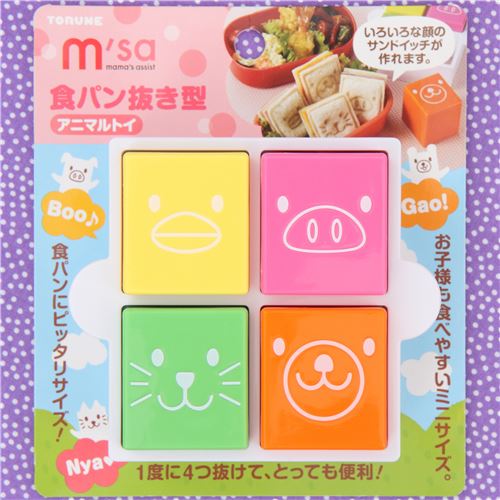 Tiergesichter Bento Brot Ausstechformen für Essen 10